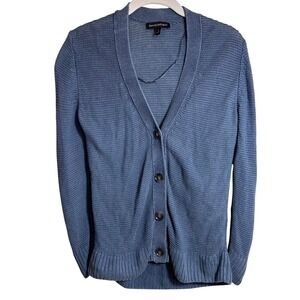 Banana Republic Blue Knit Cardigan Sweater Linen Size S/XS